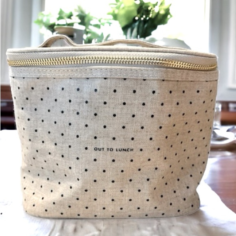 KATE SPADE Lunch Tote, Deco Dots , Out To Lunch, Canvas